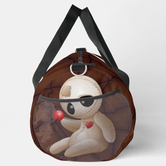 Voodoo Doll Cartoon in der Liebe Duffle Bag (Rechts)