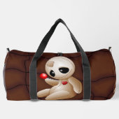 Voodoo Doll Cartoon in der Liebe Duffle Bag (Rückseite)