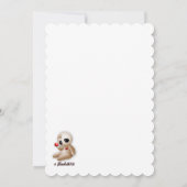 Voodoo Doll Cartoon in der Liebe Einladung (Rückseite)