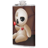 Voodoo Doll Cartoon in der Liebe Flachmann (Links)