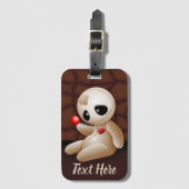 Voodoo Doll Cartoon in der Liebe Gepäckanhänger (Vorderseite Vertikal)