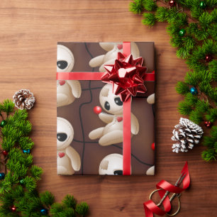 Voodoo Doll Cartoon in der Liebe Geschenkpapier