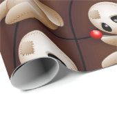 Voodoo Doll Cartoon in der Liebe Geschenkpapier (Rolleneckpunkt)