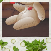 Voodoo Doll Cartoon in der Liebe Geschirrtuch (Gefaltet)