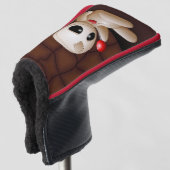 Voodoo Doll Cartoon in der Liebe Golf Headcover (3/4 Vorderseite)