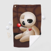 Voodoo Doll Cartoon in der Liebe Golfhandtuch (Insitu)