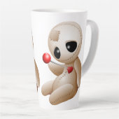 Voodoo Doll Cartoon in der Liebe Milchtasse (Rechte Ecke)