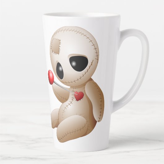 Voodoo Doll Cartoon in der Liebe Milchtasse (Rechts)