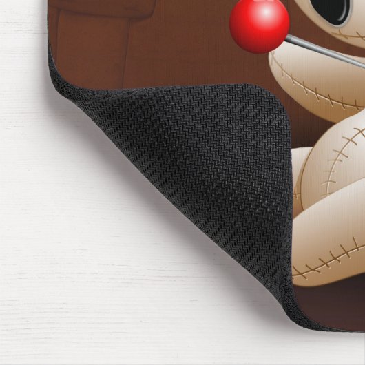 Voodoo Doll Cartoon in der Liebe Mousepad (Ecke)