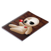 Voodoo Doll Cartoon in der Liebe Notizblock (Linke Seite)