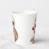 Voodoo Doll Cartoon in der Liebe Pappbecher (Links)