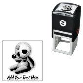 Voodoo Doll Cartoon in der Liebe Permastempel (Beispiel)