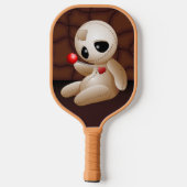 Voodoo Doll Cartoon in der Liebe Pickleball Schläger (Rückseite)