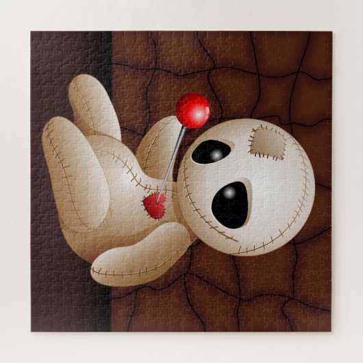 Voodoo Doll Cartoon in der Liebe Puzzle (Horizontal)