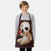 Voodoo Doll Cartoon in der Liebe Schürze (Getragen)