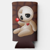 Voodoo Doll Cartoon in der Liebe Selters Dosenkühler (Rückseite)