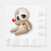 Voodoo Doll Cartoon in der Liebe Serviette (Vorderseite)
