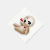 Voodoo Doll Cartoon in der Liebe Serviette (Ecke)