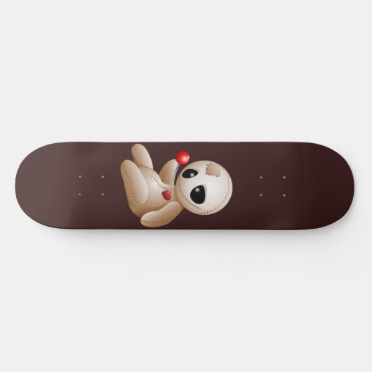 Voodoo Doll Cartoon in der Liebe Skateboard (Horizontal)