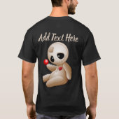 Voodoo Doll Cartoon in der Liebe T-Shirt (Rückseite)
