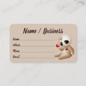 Voodoo Doll Cartoon in der Liebe Visitenkarte (Vorderseite)