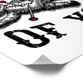 Voodoo Doll denken Sie lustig Goth Halloween C Poster (Ecke)