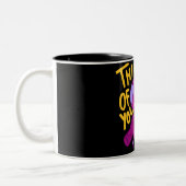 Voodoo Doll - DENKEN SIE Zweifarbige Tasse (Links)