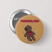Voodoo Doll - Halloween Toy Button (Vorne & Hinten)