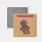 Voodoo Doll - Halloween Toy Magnet (Vorderseite/Rückseite)