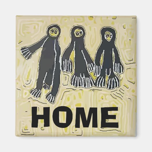 Voodoo Doll, komm mit uns, personalize Magnet (Vorne)
