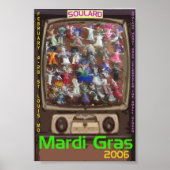 Voodoo Doll Mardi Gras Poster (Vorne)