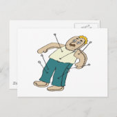 Voodoo Doll Postkarte (Vorne/Hinten)