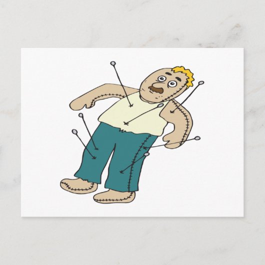 Voodoo Doll Postkarte (Vorderseite)