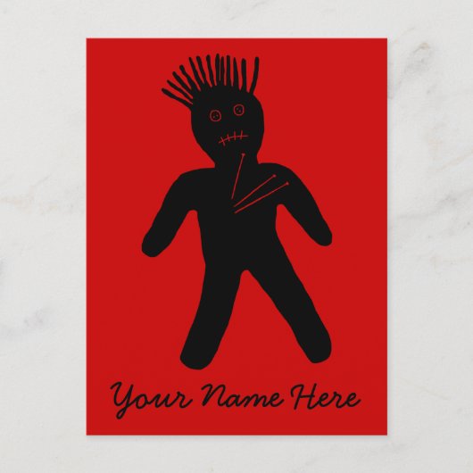 Voodoo Doll Postkarte (Vorderseite)
