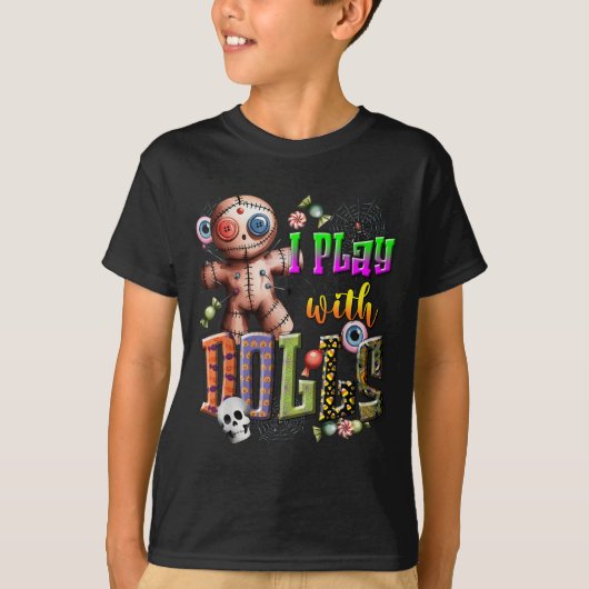 Voodoo Doll Shirt Play With Dolls Funny Soky Eyeba (Vorderseite)
