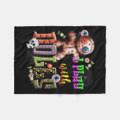Voodoo Doll Shirt Play With Dolls Funny Soky Eyeba Fleecedecke (Vorderseite (Horizontal))