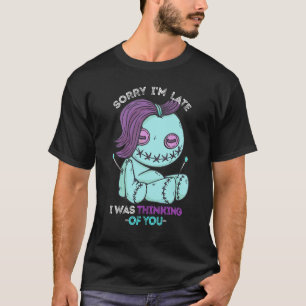 Voodoo Doll Sorry, ich bin zu spät Pastel Goth Dol T-Shirt
