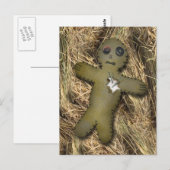 Voodoo Doll/straw PostCard Postkarte (Vorne/Hinten)