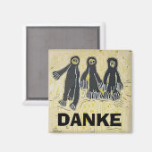 Voodoo Doll, Thanks, Personalize Magnet (Vorderseite/Rückseite)