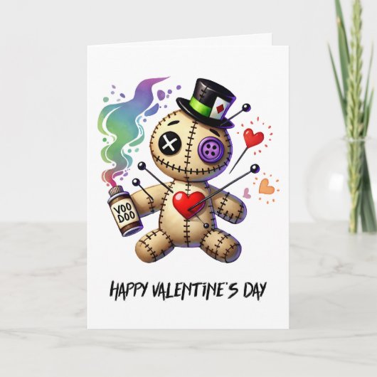 Voodoo Doll Valentinstag Karte (Vorderseite)