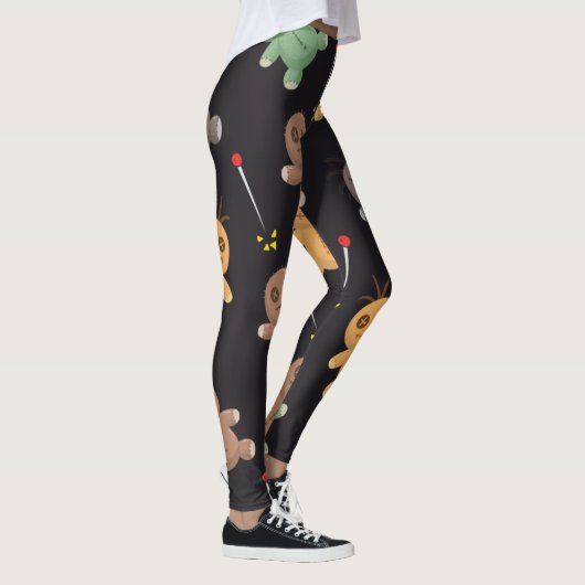 Voodoo-Dollarmuster Leggings (Rechts)
