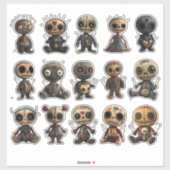 Voodoo Dollars Aufkleber (Blatt)