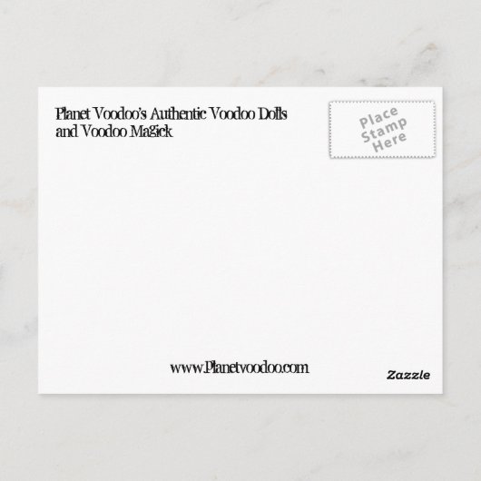 Voodoo Dollars Postkarte (Rückseite)