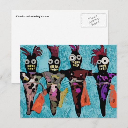 Voodoo Dollars Postkarte (Vorne/Hinten)