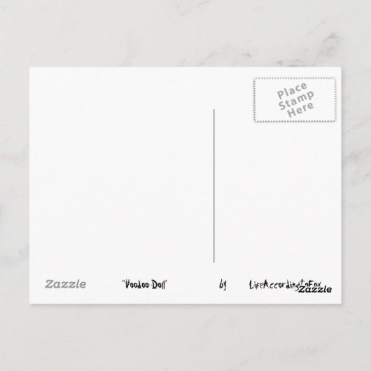 Voodoo Dollars Postkarte (Rückseite)