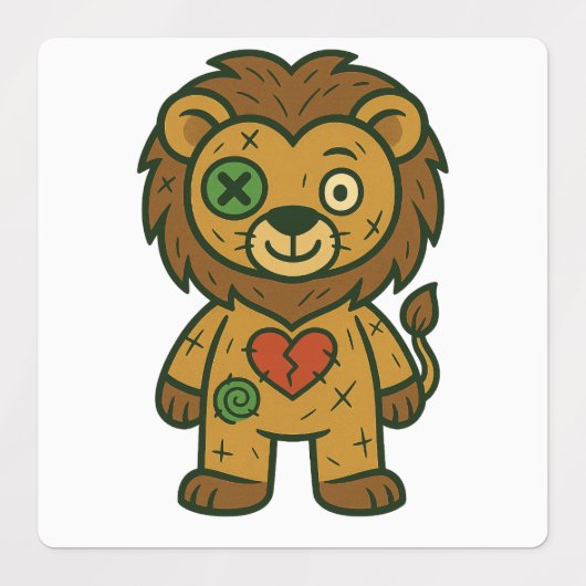 Voodoo-Fehlmatten - Aufkleberpackung mit Push Rebe Etiketten (Design 1)