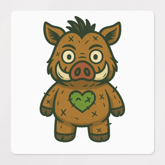 Voodoo-Fehlmatten - Aufkleberpackung mit Push Rebe Etiketten (Design 2)