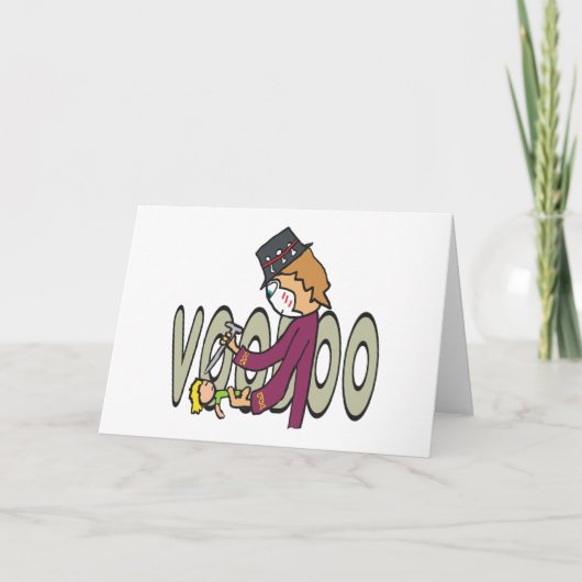 Voodoo Feiertagskarte (Vorderseite)