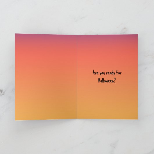 Voodoo-Geist Halloween Karte (Innenseite)