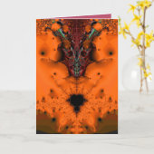 Voodoo-Geist Halloween Karte (Gelbe Blume)